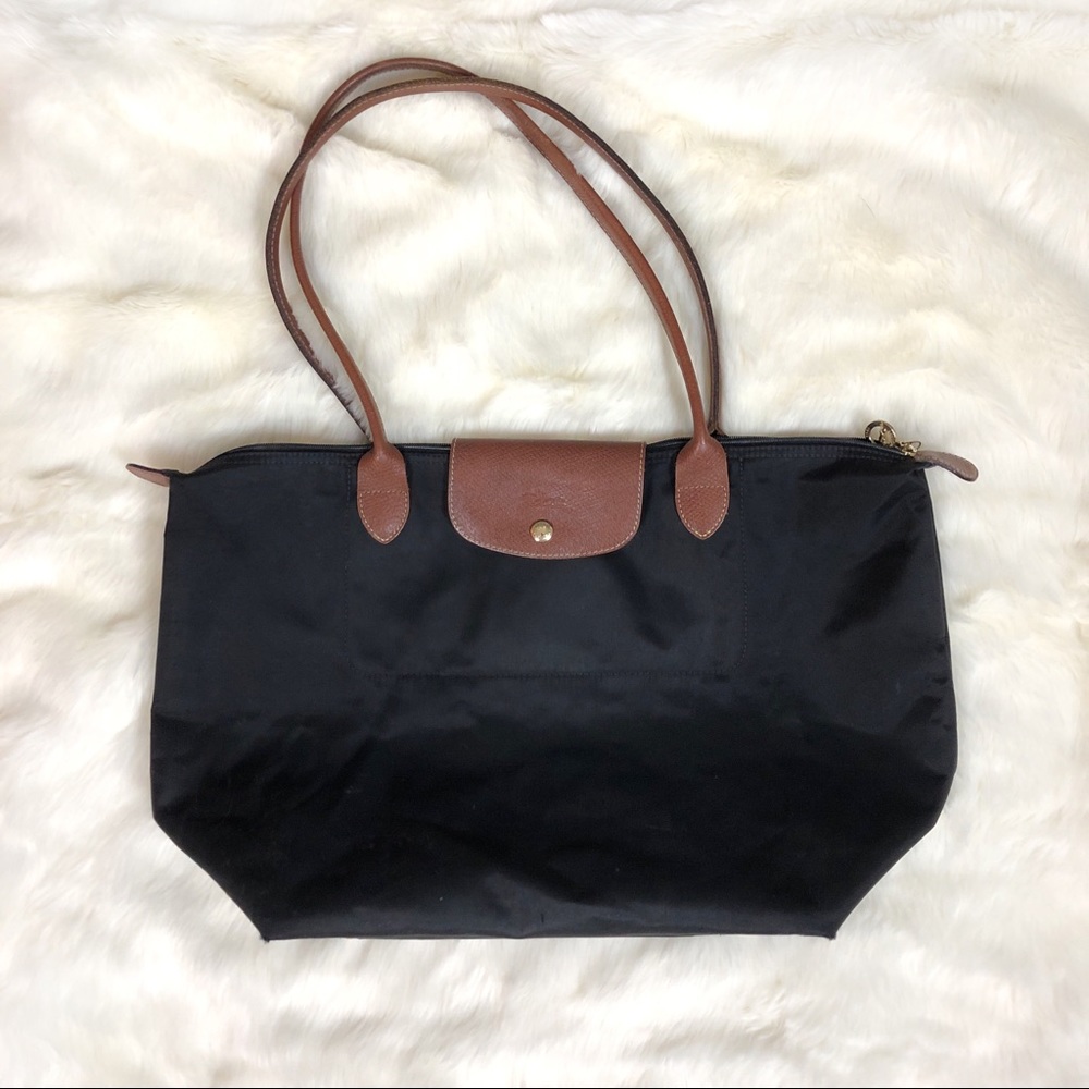 Large Black Le Pliage Longchamp Tote